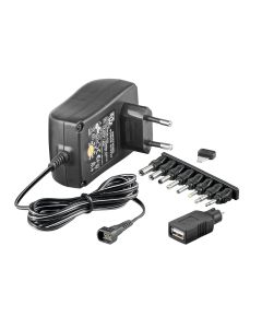 Microconnect PETRAVEL30 netvoeding & inverter Zwart