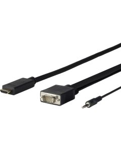 Vivolink PROHDMIVGA1 video kabel adapter 1 m HDMI Type A (Standaard) VGA (D-Sub) Zwart