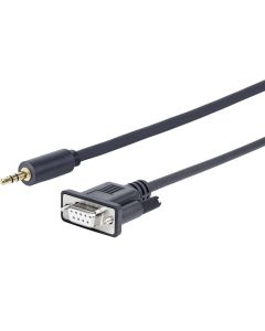 Vivolink PROMJDSUB9-25 seriële kabel Zwart 25 m 3.5mm