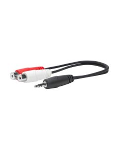 Vivolink PROMJMRCAF0.2 audio kabel 0,2 m 2 x RCA 3.5mm Zwart
