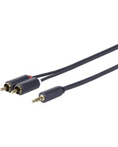 Vivolink PROMJRCA5 audio kabel 5 m 3.5mm 2 x RCA Zwart