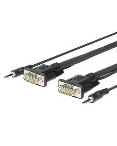 Vivolink PROVGAMCS1.8 video kabel adapter 1,8 m VGA (D-Sub) + 3.5mm Zwart