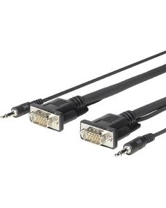 Vivolink PROVGAMCS4.6 video kabel adapter 4,6 m VGA (D-Sub) + 3.5mm Zwart