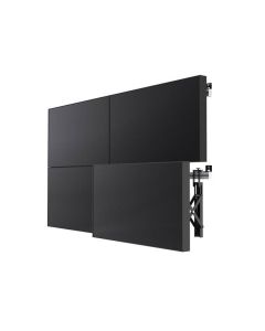 SMS PW010020, Multi Display Wall+, Max 45 kg, 37" - 60" Displays, VESA 100x100 to 900x400, Black/Aluminum