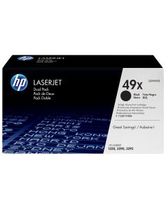 HP 49X tonercartridge 2 stuk(s) Origineel Zwart
