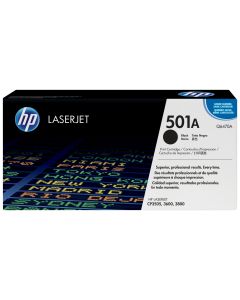 HP 501A originele zwarte LaserJet tonercartridge