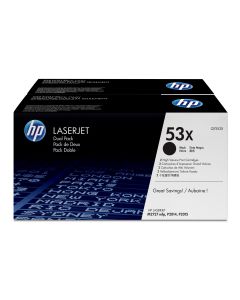 HP 53X originele high-capacity zwarte LaserJet tonercartridge, 2-pack