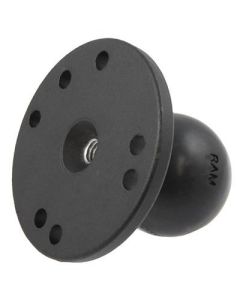 RAM Mounts RAM Round Plate with Ball & 5/16"-18 Threaded Hole