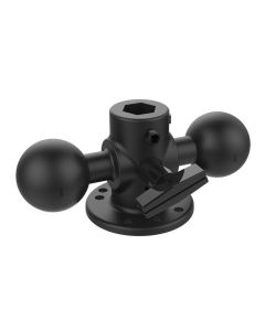 RAM Mounts Double Ball Adapter with Round Base and Knob