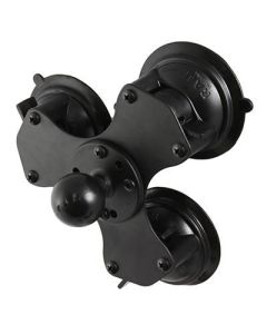 RAM Mounts RAM Twist-Lock Triple Suction Cup Base with Ball