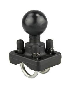 RAM Mounts RAM Double U-Bolt Ball Base for .75" - 1" Rails