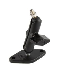 RAM Mounts Double Ball Mount with Diamond Plate and 1/4"-20 Threaded Stud