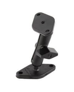 RAM Mounts RAM Double Ball Diamond Plate Mount