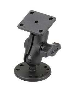 RAM Mounts RAM Drill-Down Double Ball Mount with Rectangle AMPS Plate