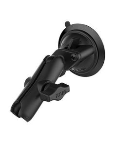 RAM Mounts RAM Twist-Lock Suction Cup Base with Double Socket Arm