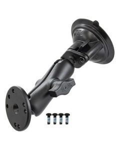 RAM Mounts RAM Twist-Lock Suction Cup Mount with Round Plate & Hardware