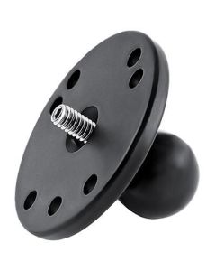 RAM Mounts RAM Ball Adapter with Round Plate and 1/4"-20 Threaded Stud