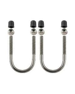 RAM Mounts RAM Stainless Steel U-Bolt Hardware Pack for Rails 1" to 1.25"