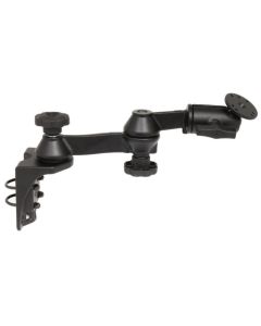 RAM Mounts Vertical Rail Mount with 12" Double Swing Arms and Round Plate