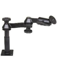 RAM Mounts RAM Tele-Pole with 4" & 5" Poles, Double Swing Arms & Round Plate