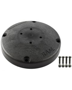 RAM Mounts 6" Composite Round Support Base with the Universal AMPs Hole Pattern