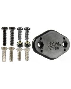 RAM Mounts EZY-Mount Quick Release Recessed Male Adapter, Black