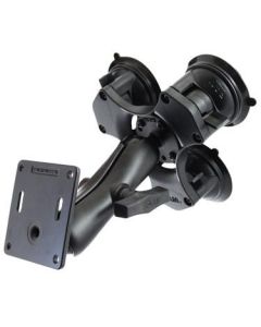 RAM Mounts RAM Twist-Lock Triple Suction Cup Mount with 75x75mm VESA Plate