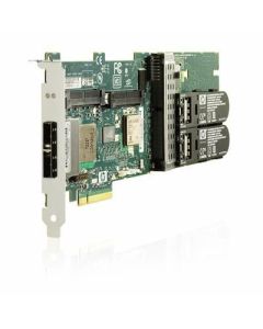 Hewlett Packard Enterprise Smart Array P411 controller board - PCIe x8 SAS controller - Has two external x4 mini-SAS ports - For up to 6Gb/sec transfer rate SAS and up to 3Gb/sec transfer rate SATA - Does not include memory or backup power