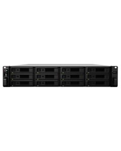 Synology RackStation RS3618xs, Intel Xeon D-1521 2.4 GHz, 8 GB DDR4, 12x 2.5/3.5" SATA HDD/SSD, 4x RJ-45 1GbE LAN, 2x USB 3.0, 2x Gen3 x8, 500 W PSU, 88x430.5x692 mm