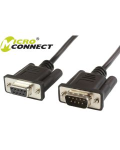 Microconnect SCSEHN3B seriële kabel Zwart 3 m DB-9