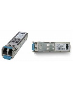Cisco 1000BASE-SX SFP transceiver module for MMF, 850-nm wavelength, extended operating temperature range and DOM support
