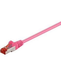 Microconnect SSTP601PI netwerkkabel Roze 1 m Cat6 S/FTP (S-STP)