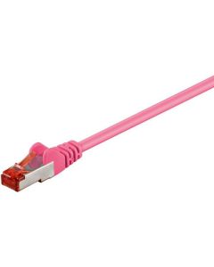 Microconnect SSTP605PI netwerkkabel Roze 5 m Cat6 S/FTP (S-STP) Rond
