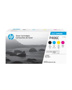 Samsung CLT-P406C 4-pack originele cyaan/magenta/gele/zwarte tonercartridge