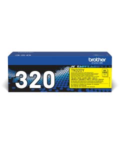 Brother TN-320Y tonercartridge 1 stuk(s) Origineel Geel