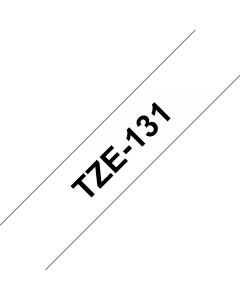 Brother TZE-131 labelprinter-tape Zwart op zilver