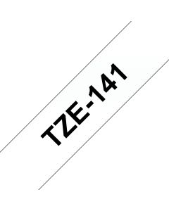 Brother TZE-141 labelprinter-tape Zwart op zilver