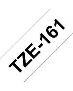 Brother TZE-161 labelprinter-tape Zwart op zilver