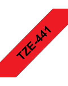 Brother TZE-441 labelprinter-tape Zwart op rood