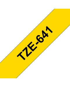 Brother TZE-641 labelprinter-tape Zwart op geel