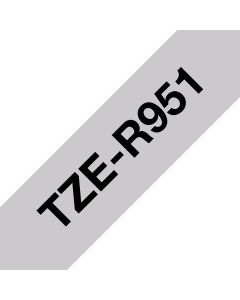Brother TZE-R951 labelprinter-tape Zwart op zilver