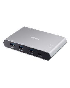 ATEN 2-Port USB-C Gen 2 Sharing Switch met Power Pass-through