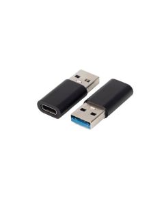 Microconnect USB3.0ACF tussenstuk voor kabels USB A USB C Zwart