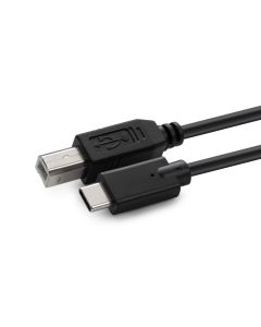 Microconnect USB3.1C2B1 USB-kabel USB 2.0 1 m USB C USB B Zwart