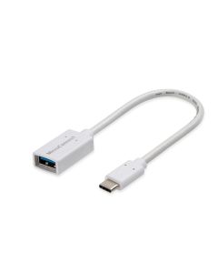 Microconnect USB3.1CAF02W USB-kabel USB 3.2 Gen 1 (3.1 Gen 1) 0,2 m USB C USB A Wit