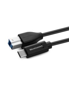 Microconnect USB3.1CB1 USB-kabel USB 3.2 Gen 1 (3.1 Gen 1) 1 m USB C USB B Zwart