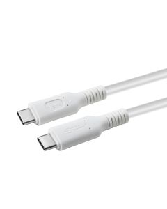 Microconnect USB3.1CC1W USB-kabel USB 3.2 Gen 2 (3.1 Gen 2) 1 m USB C Wit