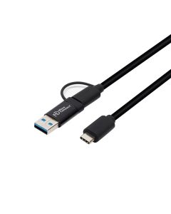 Microconnect USB3.1CCA1 USB-kabel USB 3.2 Gen 1 (3.1 Gen 1) 1 m USB C Zwart