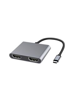 Microconnect USB3.1CHDMIX2 USB grafische adapter Zwart