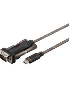 Microconnect USB3.1CRS232 seriële kabel Zwart 1,5 m USB Type-C
